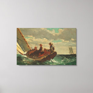 Aufbrechen (ein fairer Wind) 1873-76 Leinwanddruck