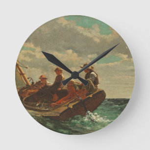 Aufbrechen (ein fairer Wind) 1873-76 Runde Wanduhr