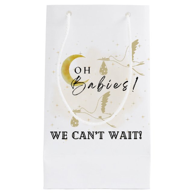 Aufdeckung des grünen Geschlechts für Baby Animal  Kleine Geschenktüte (Vorderseite)