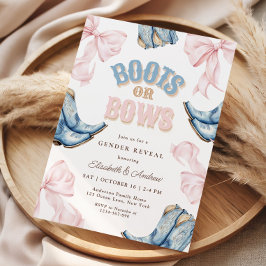 Aufdeckung von Stiefeln oder Bögen Einladung