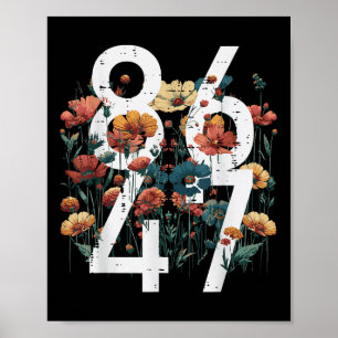 Aufenthalt 86 47 Blume Mohnprotest Frauen Kinder M Poster
