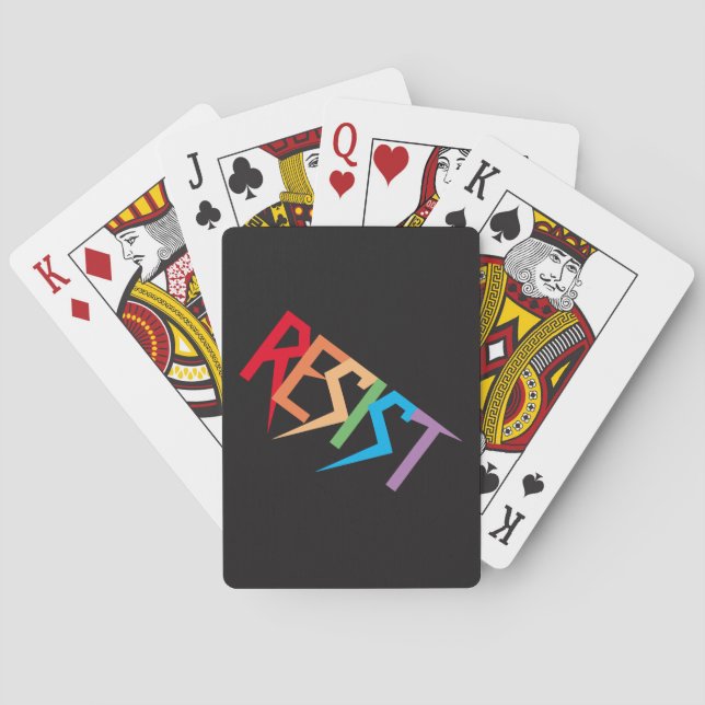 Aufenthalt in Regenbogenfarben Spielkarten (Rückseite)