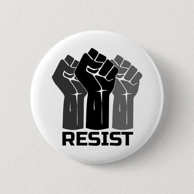 Aufenthalt mit Faust - in schwarz 0003 Button (Vorderseite)