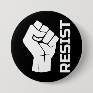 Aufenthalt mit Faust - in weiß 0002 Button