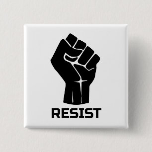 Aufenthalt mit Faust - schwarz Button