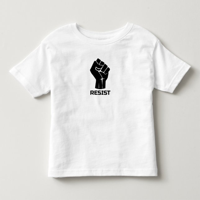 Aufenthalt mit Faust - schwarz Kleinkind T-shirt (Vorderseite)