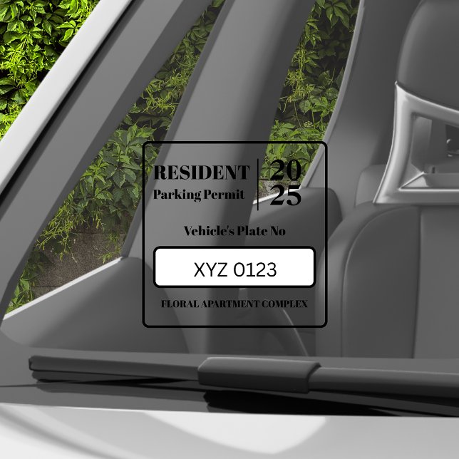 Aufenthaltstitel für die Parkgenehmigung für das F Fensteraufkleber (Von Creator hochgeladen)