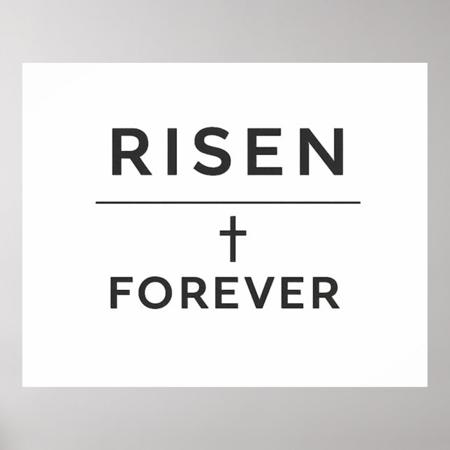 Auferstanden + Forever Sticker  Poster (Vorne)