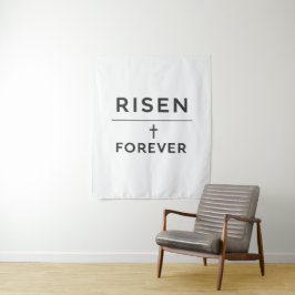 Auferstanden + Forever Sticker Wandteppich