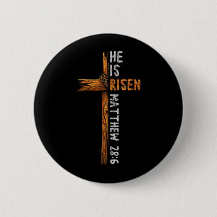 Auferstandenes Kreuz Jesus Religiös Christlicher G Button