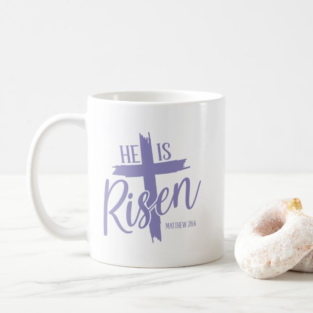 Auferstandenes Kreuz Kaffeetasse (Mit Donut)