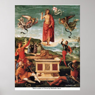 Auferstehung Christi durch Raffaello Santi Poster