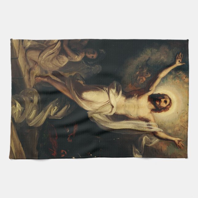 Auferstehung Christi durch Robert Wilhelm Ekman Geschirrtuch (Horizontal)