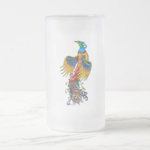 Auferstehung des Phönix Mattglas Bierglas