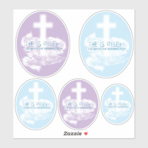 Auferstehung ER IST RISEN Christlich Ostern Aufkleber