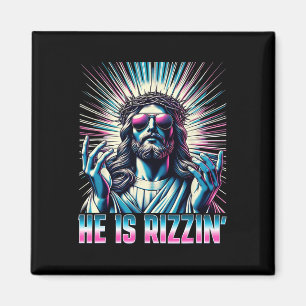 Auferstehung Gewitzter Ostern Rizz Er ist Rizzin J Magnet