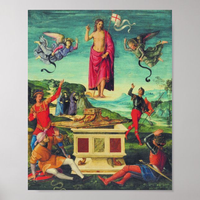 Auferstehung Jesu Christi durch Raphael Poster (Vorne)