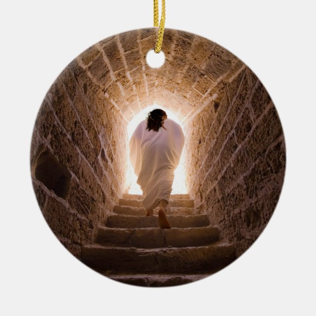Auferstehung Jesu Christi-Ornament Keramikornament (Vorne)