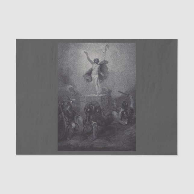Auferstehung Jesu Christi Seidenpapier (Vorderseite)