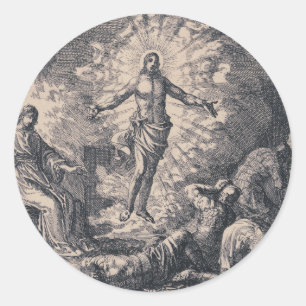 Auferstehung Jesu Christi von Jan Luyken Runder Aufkleber