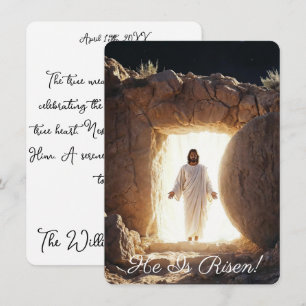 Auferstehung Jesus tritt aus dem Grab hervor Gruß Karte