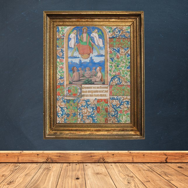 Auferstehung Ostermittelalterliches Manuskript Poster (Resurrection Easter Medieval Manuscript Poster)