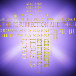 Auferstehung OsterWord Cloud Holiday Card Feiertagskarte
