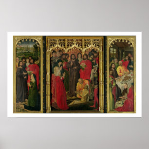 Auferstehung von Lazarus Triptych; Aufziehen von L Poster