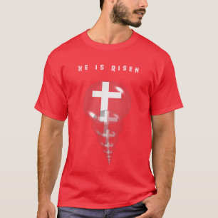 Auferstehungskreuz Er ist Risen T - Shirt