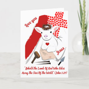 Auferstehungslamm Gottes Grußkarte Karte