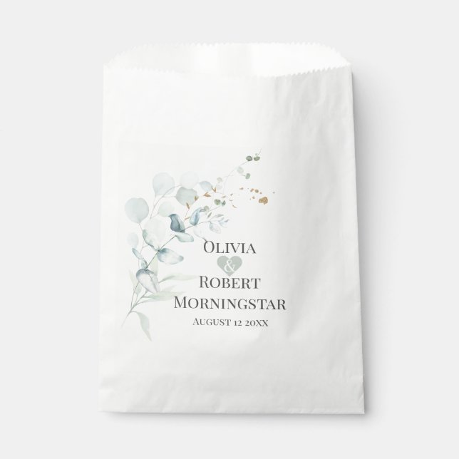 Auffallend Aquamarine Lila Abstrakte Blume Gevor B Geschenktütchen (Vorderseite)