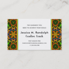 Auffallende äthiopische Farbstammes- Art-Muster Visitenkarte