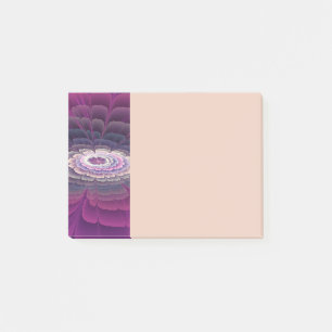 Auffallende Blumenfarbige Abstrakte Fraktal-Kunst  Post-it Klebezettel
