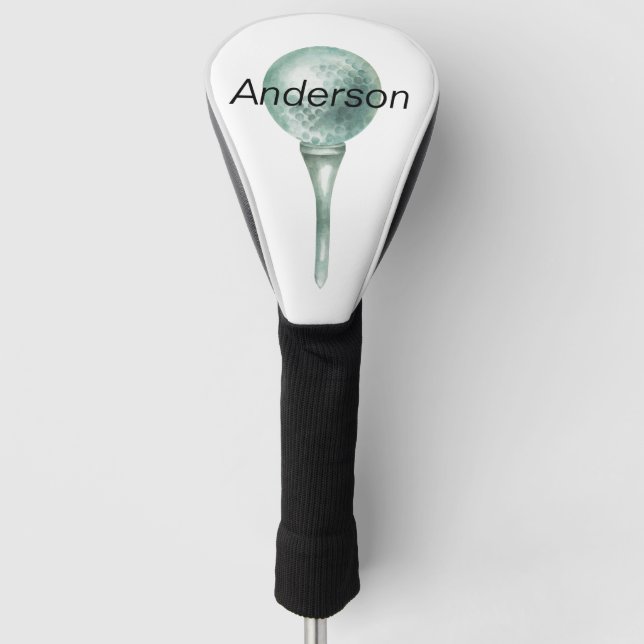 Auffallende Mongram Golf Driver Cover Headcover (Vorderseite)