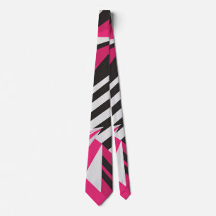 Auffallende rosa und weiße Krawatte