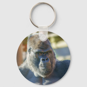 Auffallende Silverback Schlüsselanhänger