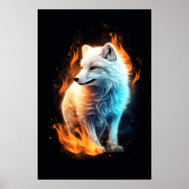 auffallender Perlenfuchs Poster