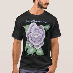 Auffallendes Sterlingsilber-Rosen-Shirt T-Shirt