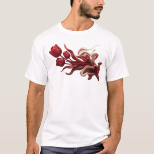 Auffällige ABSTRACTE BLUMEN Kunstwerk-Erstellung T-Shirt