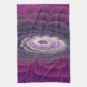 Auffällige Blumenfarbige Abstrakte Fractal-Kunst R Geschirrtuch
