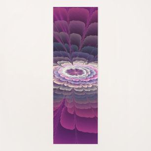 Auffällige Blumenfarbige Abstrakte Fraktal-Kunst R Yogamatte