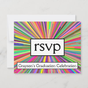 Auffällige und aufmerksamkeitserregende "RSVP"-Kar RSVP Karte