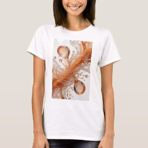 Auffälliges Silber ABSTRACT ART Grafik-T-Shirt T-Shirt