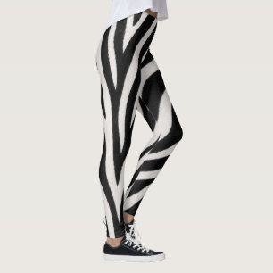 Auffälliges Zebramuster Sanft Stylisch Leggings