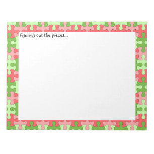 Auffinden des Rätsel-Notepad Notizblock