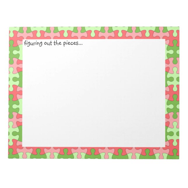 Auffinden des Rätsel-Notepad Notizblock (Vorderseite)