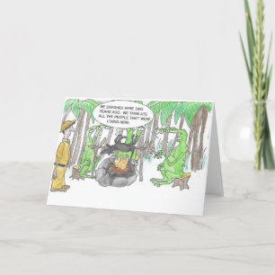 Auffinden einer überraschenden Geburtstagskarte Karte