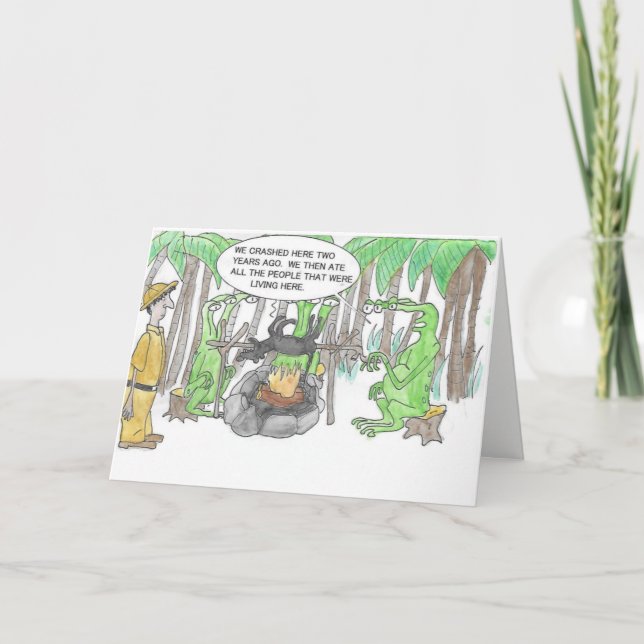 Auffinden einer überraschenden Geburtstagskarte Karte (Vorderseite)