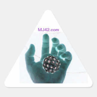 Auffinden eines Griff nach der Wahrnehmung Dreieckiger Aufkleber