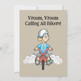 Aufforderung an alle Biker zum Geburtstag Einladung